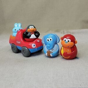 Playskool Hasbro Weeble Wobbles car and driver. Baby rattles